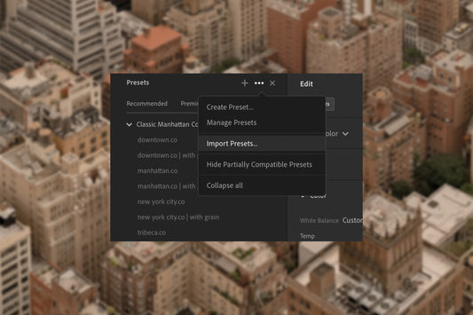 How to Install a Lightroom Preset