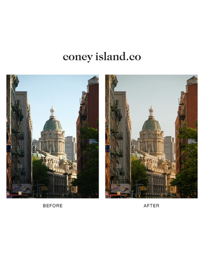 "coney island.co" Lightroom Preset