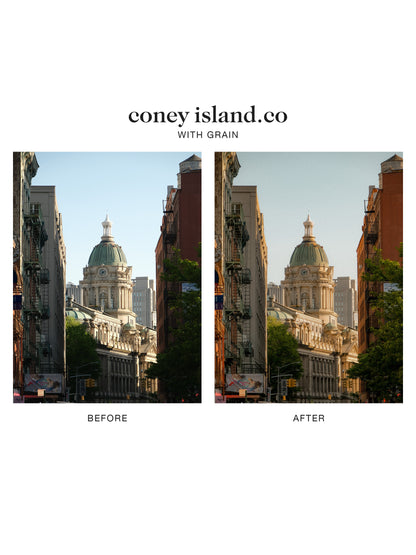 "coney island.co" Lightroom Preset