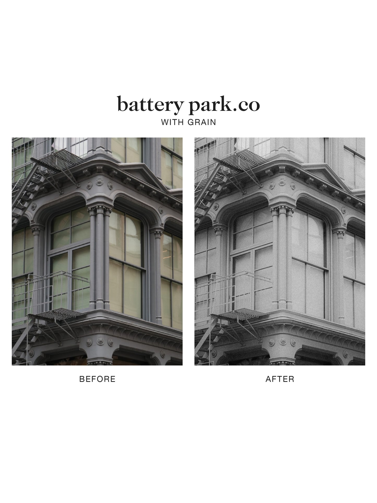 "battery park.co" Lightroom Preset