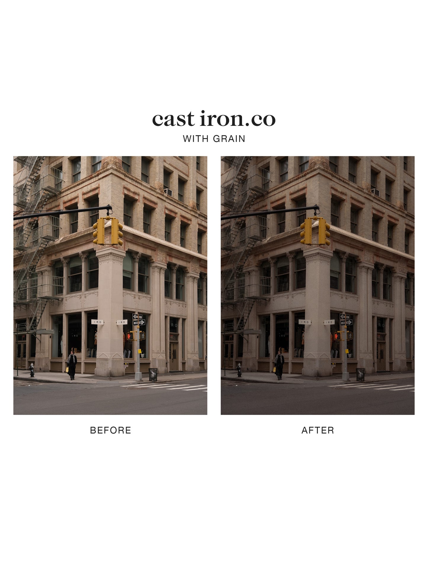 "cast iron.co" Lightroom Preset