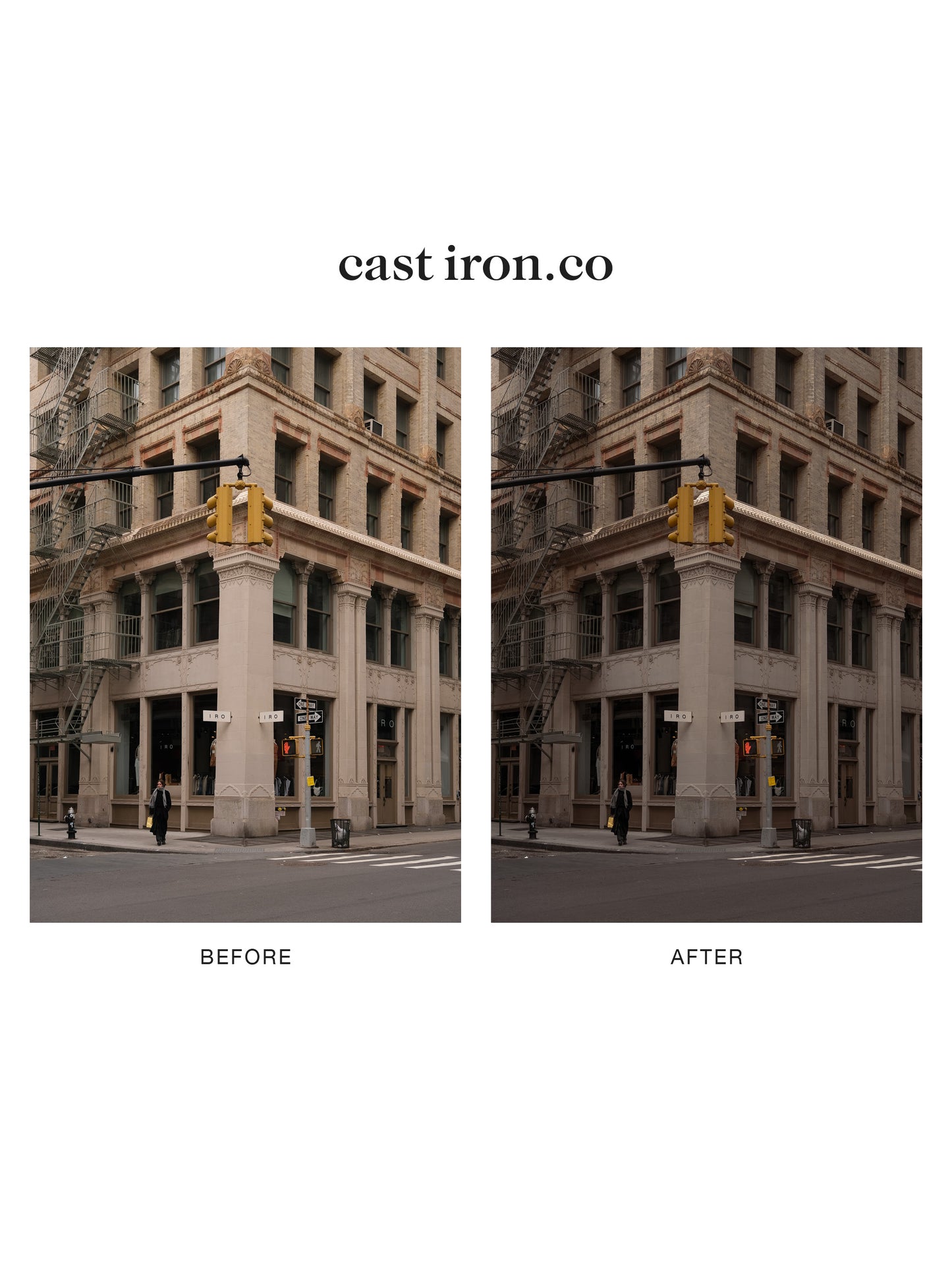"cast iron.co" Lightroom Preset