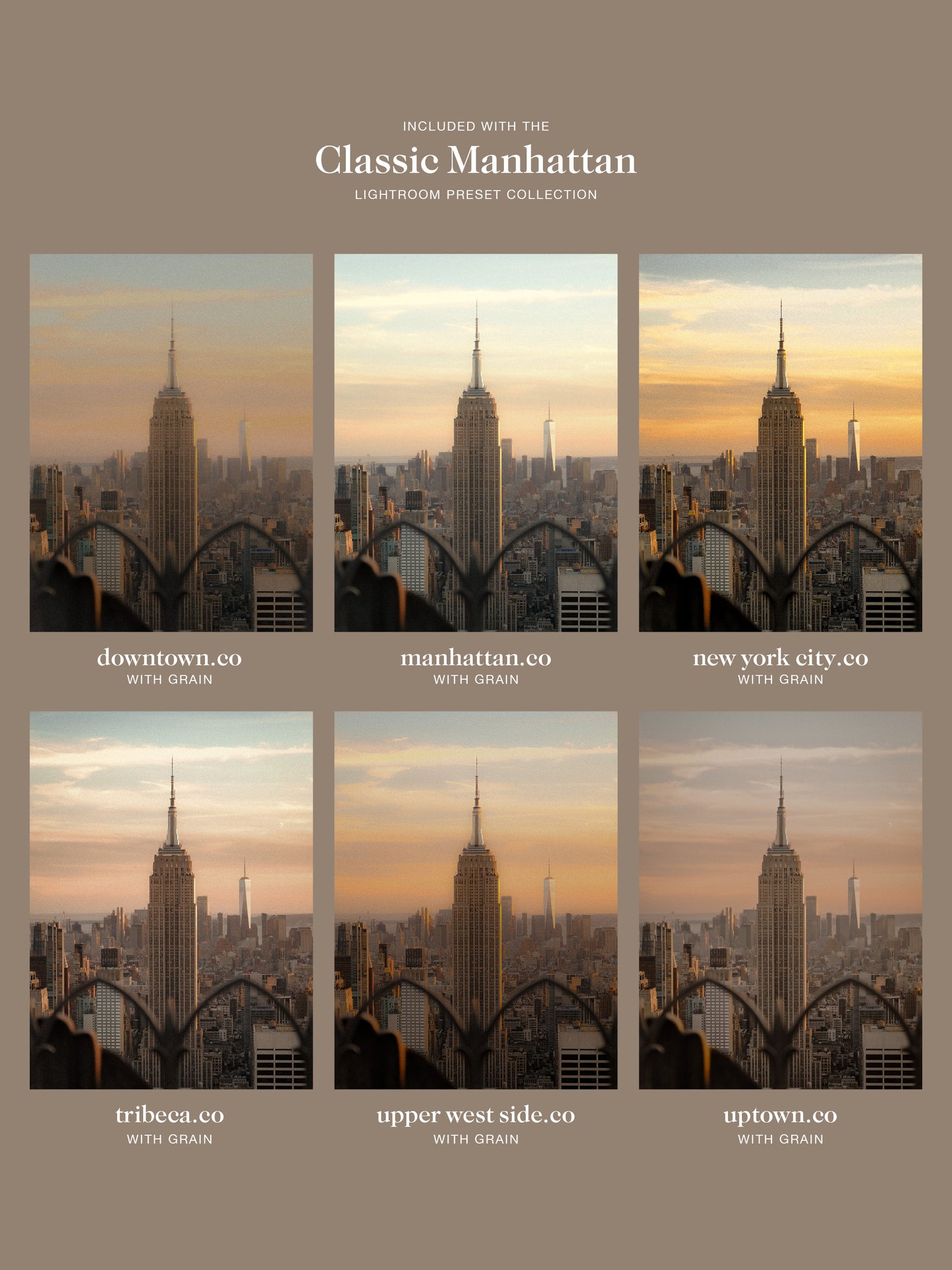 The Complete "Classic Manhattan" Lightroom Preset Collection