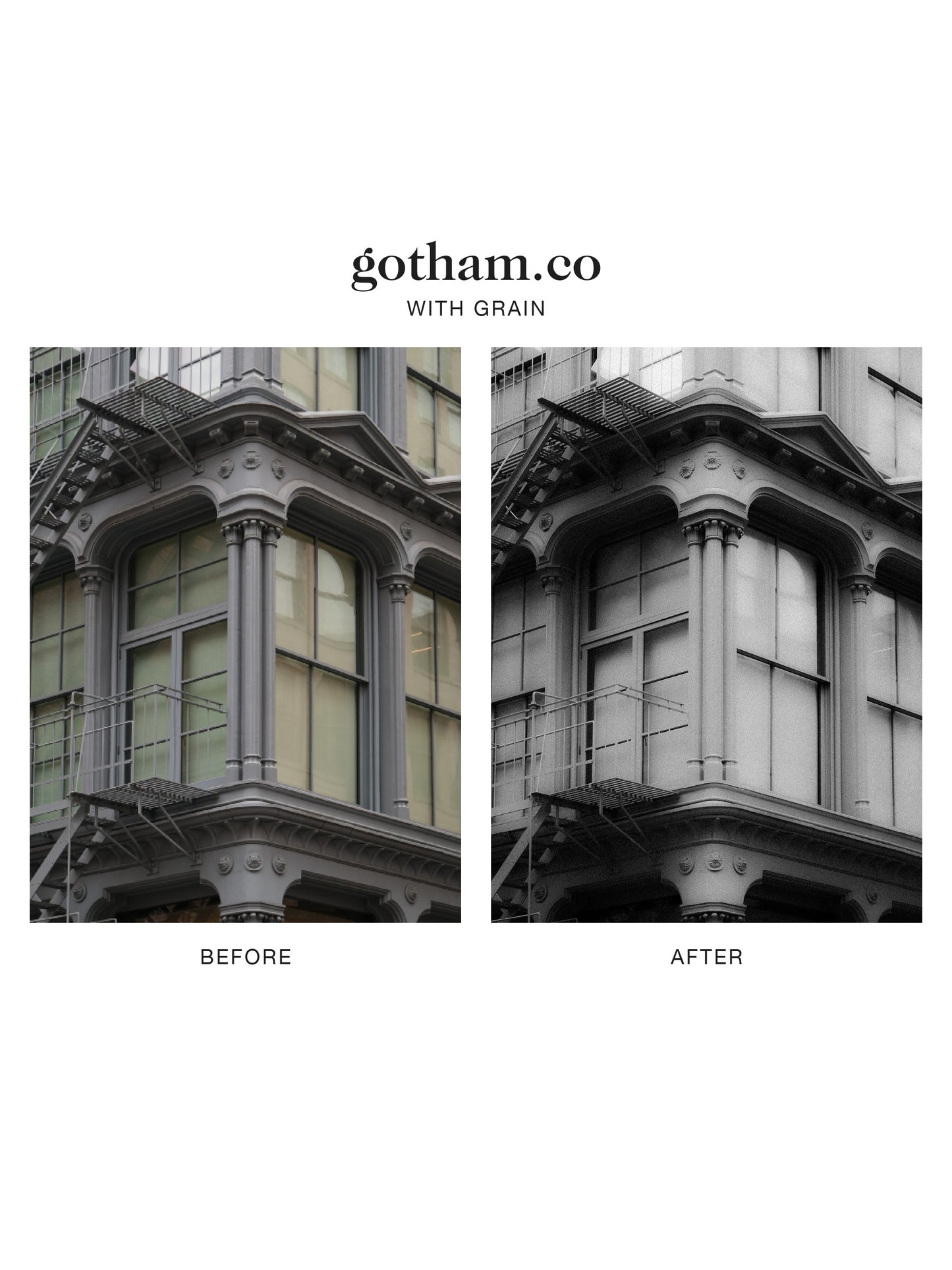 "gotham.co" Lightroom Preset