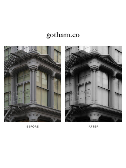 "gotham.co" Lightroom Preset