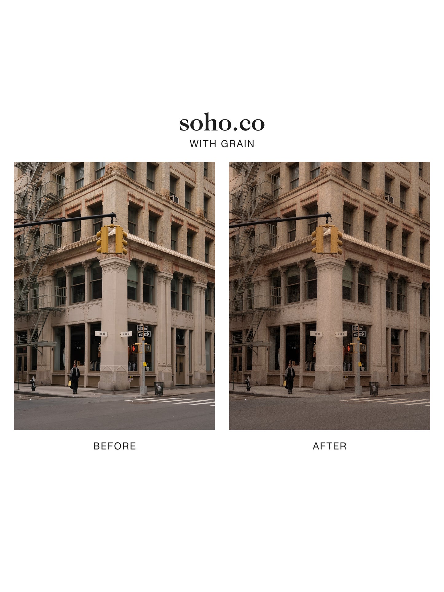 "soho.co" Lightroom Preset
