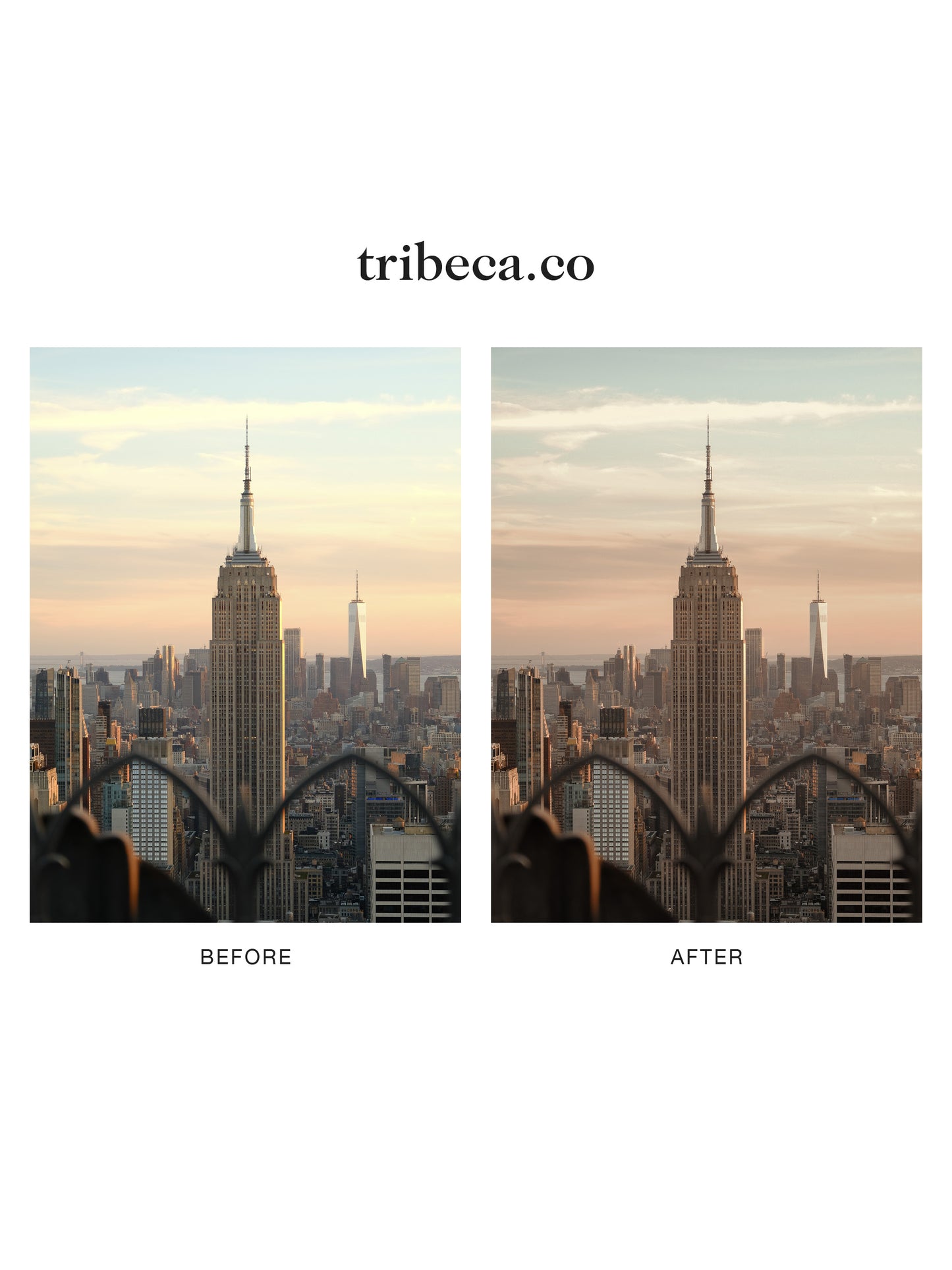 "tribeca.co" Lightroom Preset