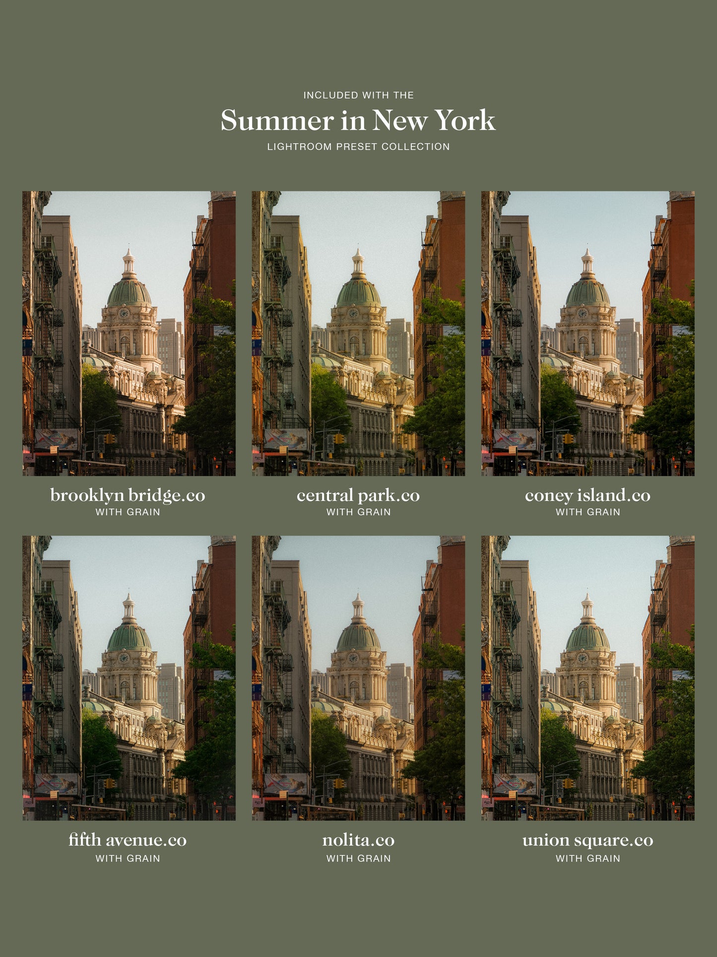 The Complete "Summer in New York" Lightroom Preset Collection