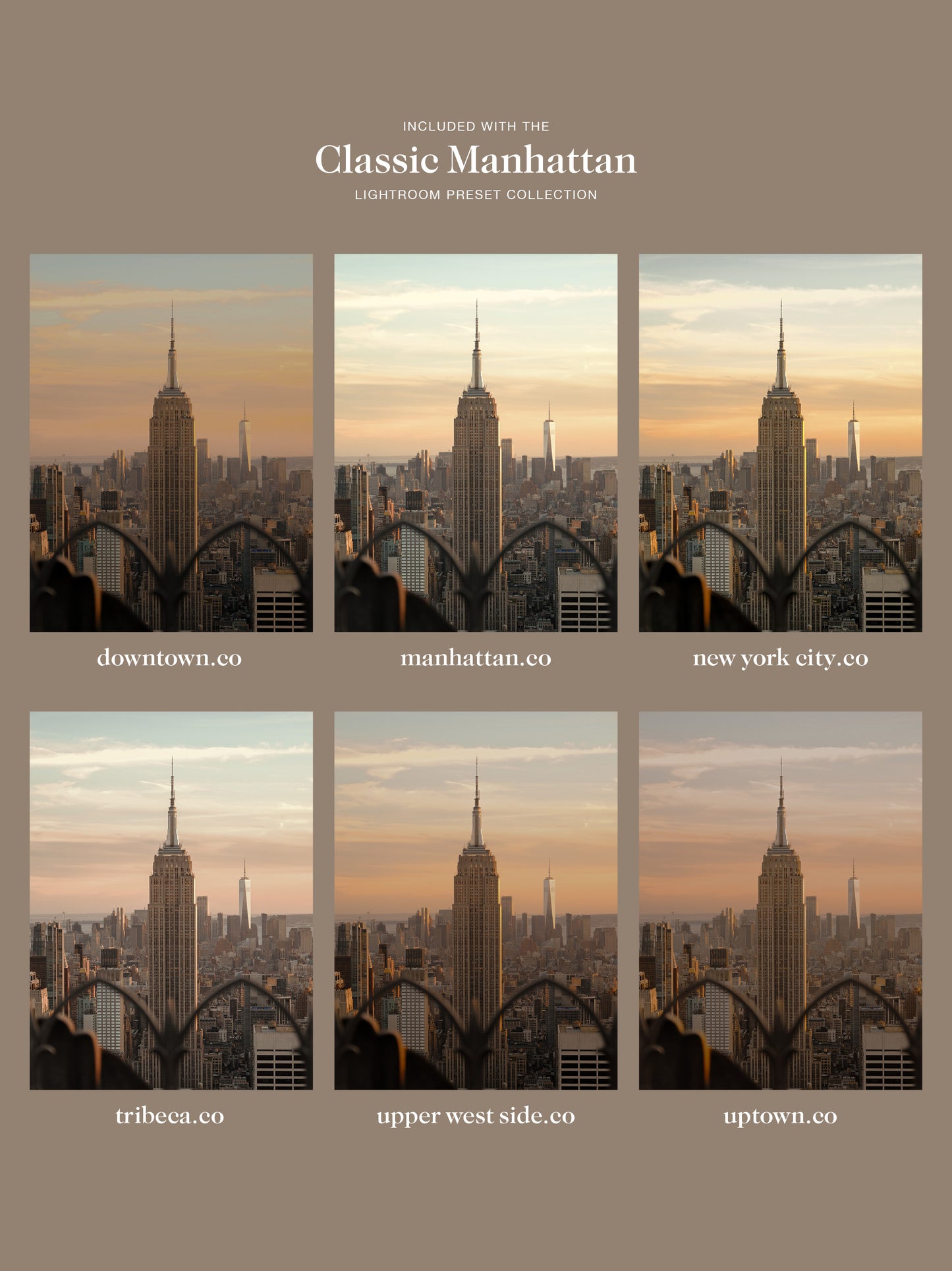The Complete "Classic Manhattan" Lightroom Preset Collection
