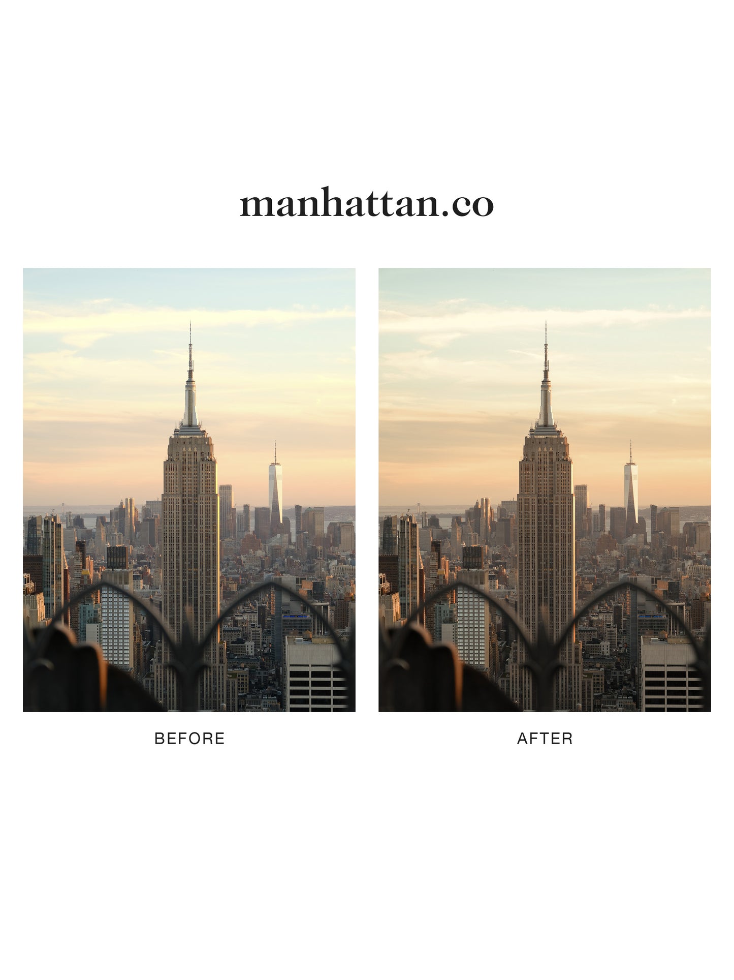 "manhattan.co" Lightroom Preset