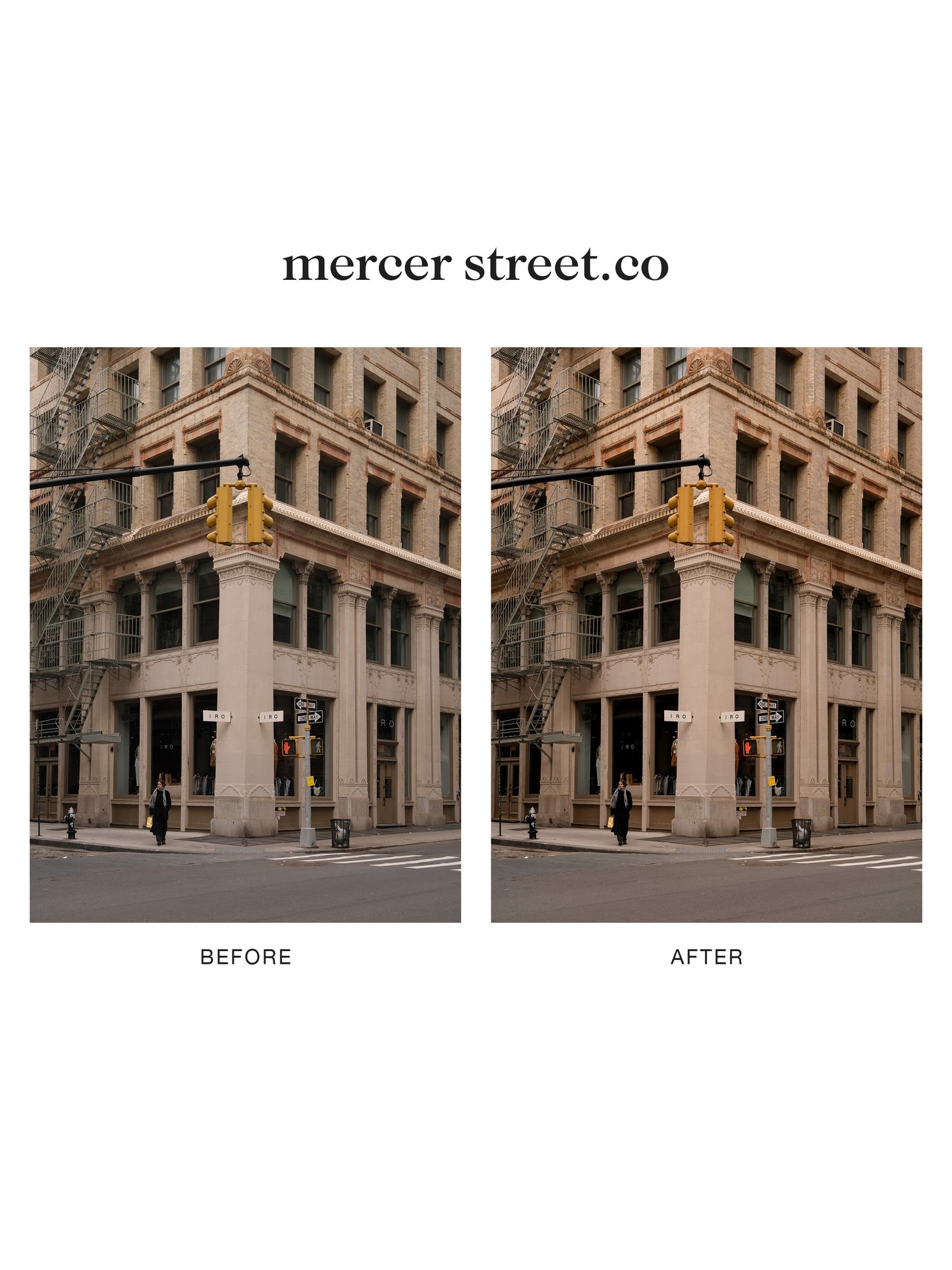 "mercer street.co" Lightroom Preset