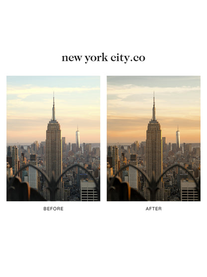 "new york city.co" Lightroom Preset