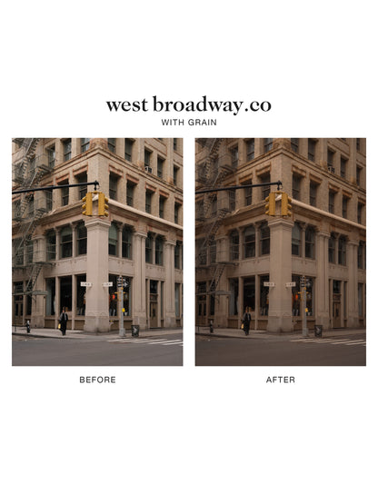 "west broadway.co" Lightroom Preset